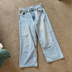 Zara Wide Leg Crop Jeans